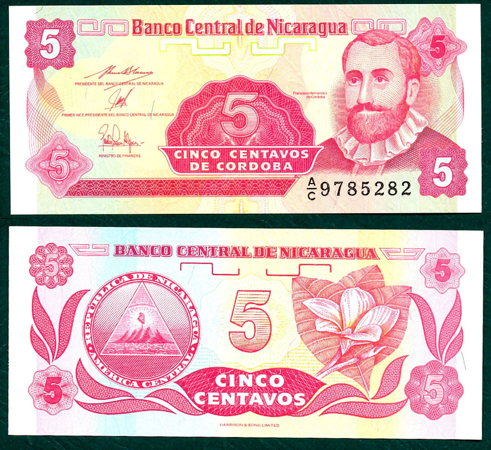 5 centavos de córdoba